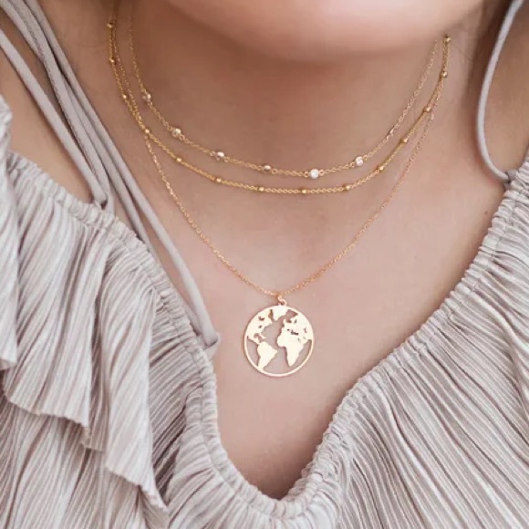 Jewelry - Gold Globe Necklace